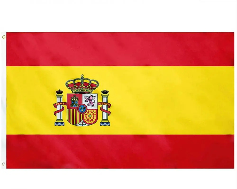 Stickerei Spanien-Flagge 90*150cm