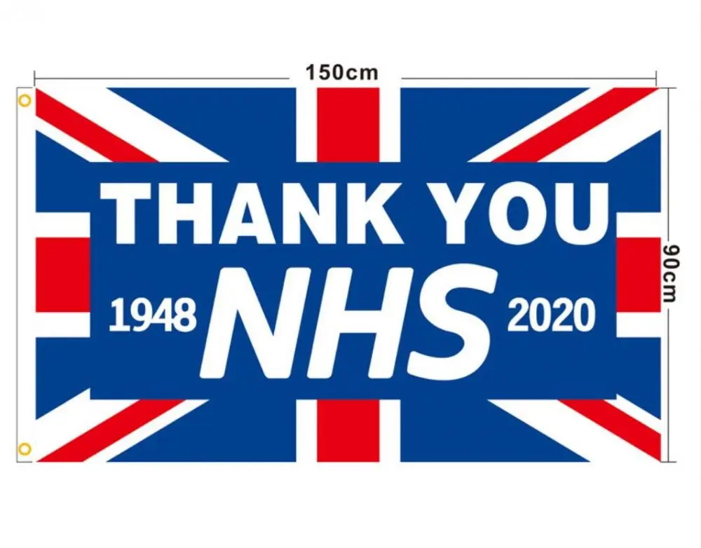 Danke NHS-Flaggen