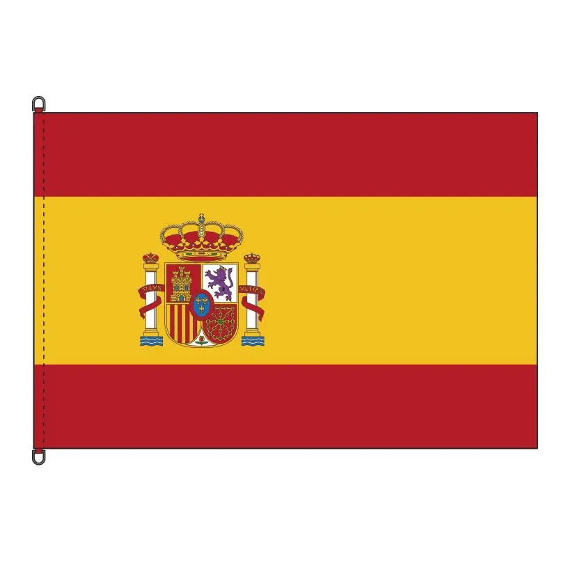 Leuchtende Sturmflagge Spanien-Flagge